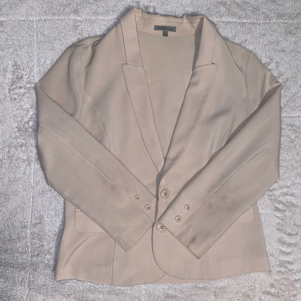 Beige blazer - Picture 3 of 4